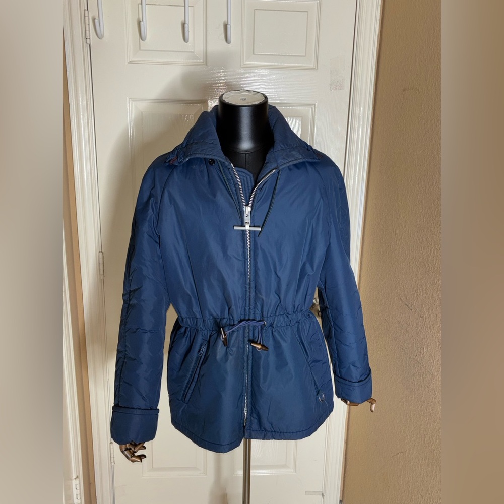 VTG 80s 90s Mighty Mac Made in USA Outdoor Jacket Puffer Full Zip Blue 44